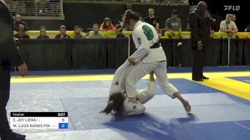 ELIZABETH JOY LIERA vs MARIA LUIZA NUNES PINTO 2024 Pan Jiu Jitsu IBJJF Championship