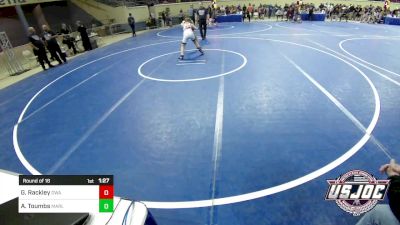 100 lbs Round Of 16 - Gage Rackley, Oklahoma Wrestling Academy vs Anderson Toumbs, Marlow Outlaws