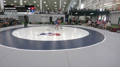 95 lbs Naya Falcon, North Dakota Gold vs Alliya Walker, Virginia