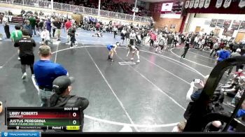 106 lbs Champ. Round 2 - Libby Roberts, University vs Justus Peregrina, Coeur D`Alene High School