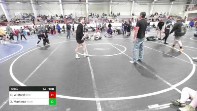 52 lbs Round Of 16 - Dawson Willford, Grindhouse WC vs Xzavier Martinez, Alamosa