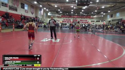 90 lbs 5th Place Match - Walter Muhs, MN Elite vs Lennox Gilbert, KFM WRESTLING