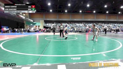 60 lbs Consi Of 8 #1 - Diego Cortez, Coalinga Roughnecks vs Luis Sanchez, Damaged Ear Wrestling Club
