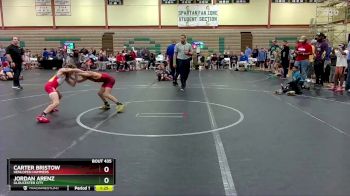 68 lbs Cons. Semi - Jordan Arenz, Gloucester City vs Carter Bristow, Henlopen Hammers