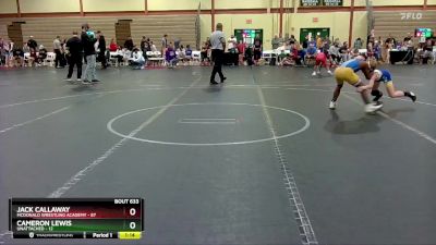 100 lbs Round 3 - Jack Callaway, McDonald Wrestling Academy vs Cameron Lewis, Unattached