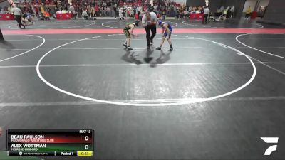 87 lbs Cons. Round 4 - Beau Paulson, Mukwonago Wrestling Club vs Alex Wortman, Melrose-Mindoro