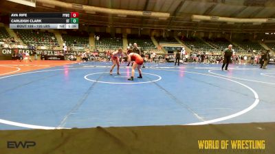120 lbs 2nd Place - Ava Rife, Palmyra Youth Wrestling Club vs Carleigh Clark, BullTrained
