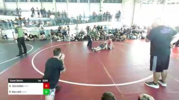 78 lbs Consolation - Kalijah Gonzales, Kingdom WC vs Patrick Barnett, Savage House WC
