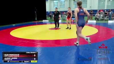 61kg Cons. Round 3 - Alex Painchaud, Swift Current Titans WC vs Alexis Lavers, Sackville WC