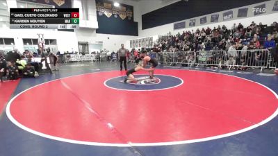 113 lbs Cons. Round 2 - Gael Cueto Colorado, Westminster vs Karden Nguyen, Marina