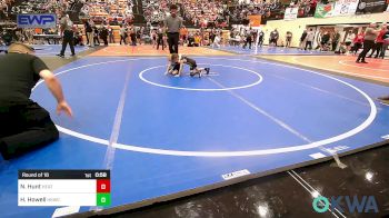 43 lbs Round Of 16 - Nicholous Hunt, Heat vs Harley Howell, Henryetta Knights Wrestling Club