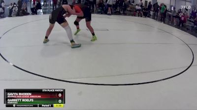 218 lbs 5th Place Match - Garrett Roelfs, Nebraska vs Gavyn Rhoden, Beatrice High School Wrestling
