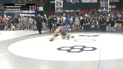 132 lbs Cons. Rd Of 32 - Graydon Martin, Virginia vs Taegan Gilmore, Ohio