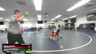 138 lbs Champ. Round 2 - Aiden Christie, Great Oaks vs Islam Almazbekov, University