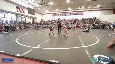 66 lbs Rr Rnd 1 - Ridge Nichols, Rough Riders vs Levi Maschino, Kingfisher YellowJackets