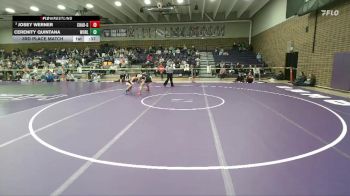 105 lbs 3rd Place Match - Cerenity Quintana, Worland vs Josey Werner, Chadron Girls