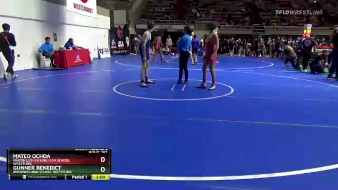 126 lbs Champ. Round 2 - Mateo Ochoa, Martin Luther King High School ...