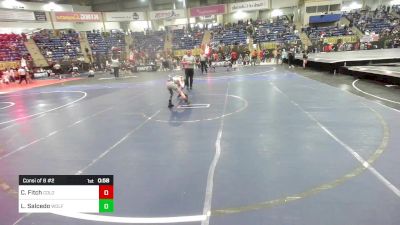 77 lbs Consi Of 8 #2 - Cash Fitch, Colorado Elite Wrestling vs Logan Salcedo, Wolfpack Olathe Co