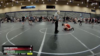 96 lbs Round 6 (8 Team) - Xavier Bernthal, Legacy Dragons vs Griffin Smith, Warhawks Wrestling