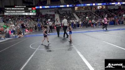 45 lbs 3rd Place Match - Makynlea Charland, Junction City vs Tayla Broeckelman, Great Bend Wrestling Club