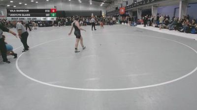 155 lbs Cons. Quarters - Eila Barbour, Beat The Streets Chicago vs Josylyn Glass, Silverback RTC