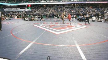 6A 126 lbs Quarterfinal - Robert Alexander, White Oak High School vs Caleb Edwards, Piedmont High School