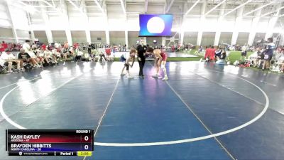 165 lbs Round 1 (6 Team) - Kash Dayley, Arizona vs Brayden Hibbitts, North Carolina