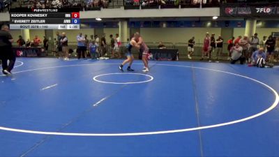 140 lbs Quarters - Kooper Kovnesky, Headwaters Wrestling Academy vs Everett Zeitler, Aviators Wrestling