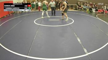 190 lbs Champ. Round 2 - Carmelo Larocca, Edmonds-Woodway vs Patrick Amer, Kentwood