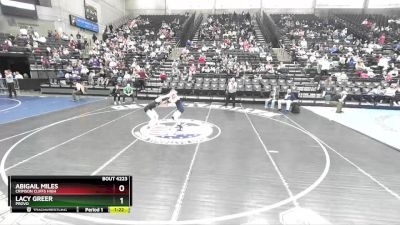 4A 110 lbs Cons. Round 2 - Lacy Greer, Provo vs Abigail Miles, Crimson Cliffs High