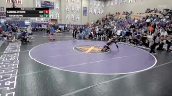 132 lbs Champ. Round 3 - Aiden Rowe, Clarksville High School vs Damian Aponte, Houston