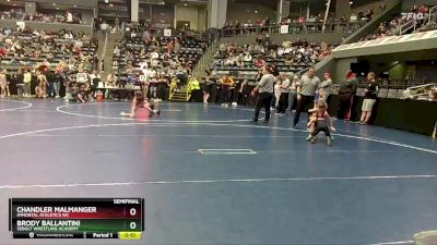 50 lbs Semifinal - Brody Ballantini, Sebolt Wrestling Academy vs Chandler Malmanger, Immortal Athletics WC