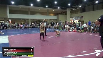 75 lbs Round 1 (6 Team) - Kage Stiffler, Gulf Coast WC vs Landon Wilbur, Predator WC