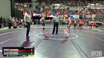 Quarterfinal - Wyatt Johannes, Huntley Project (Worden) vs Blake Ramaeker, Huntley Project (Worden)