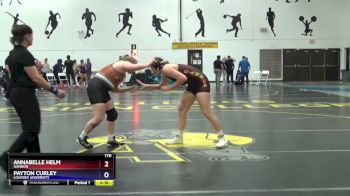 170 lbs Cons. Semi - Annabelle Helm, Gannon vs Payton Curley, Lourdes University