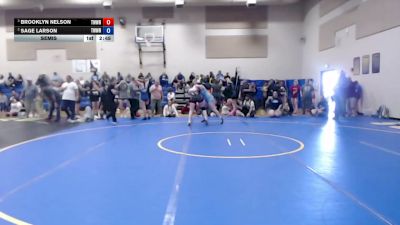 155-170 lbs Semis - Brooklyn Nelson, TW Wrestling vs Sage Larson, TW Wrestling