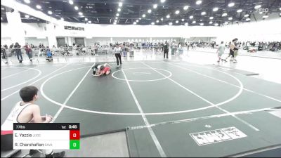 77 lbs Consi Of 8 #1 - Ethan Yazzie, Juggernaut WC vs Rodrick Charshafian, Savage House WC