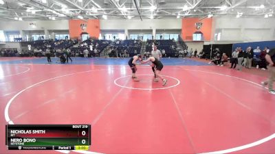 197 lbs Cons. Round 3 - Nicholas Smith, RIT vs Nero Bono, Keystone