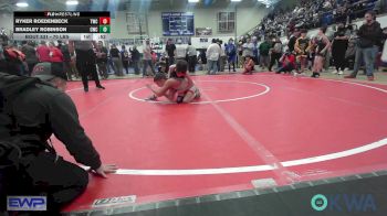 70 lbs Consi Of 4 - Ryker Roedenbeck, Tahlequah Wrestling Club vs Bradley Robinson, Claremore Wrestling Club