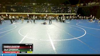 125 lbs Quarterfinal - Talas Zimmerman, Waverly Area Wrestling Club vs Mandius Volentine, Powerhouse Wrestling Club