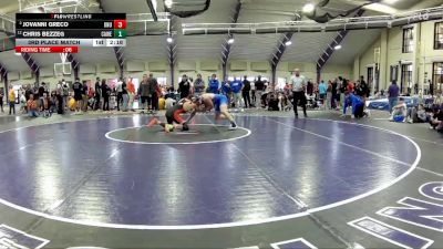 157 B 3rd Place Match - Chris Bezzeg, Case Western vs Jovanni Greco, Ohio Northern Univerity