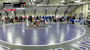 157 B 3rd Place Match - Chris Bezzeg, Case Western vs Jovanni Greco, Ohio Northern Univerity