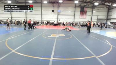 120 lbs Consi Of 32 #1 - Mason Sheltra, VT vs Christian Madden, PA