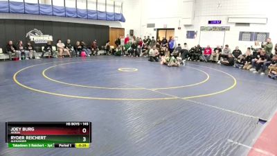 145 lbs Cons. Round 7 - Ryder Reichert, Alexander vs Joey Burg, Akron