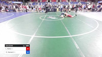 138 lbs Cons 32 #2 - Luke Nieto, NY vs Eren Sement, PA