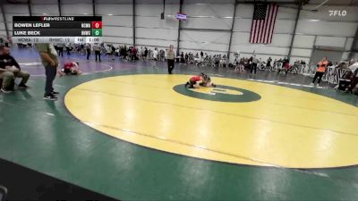 88 lbs Round 5 (3pm Friday) - Bowen Lefler, NCWAY National Team vs Luke Beck, Rough House W.C.