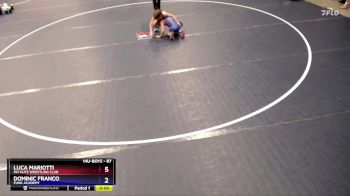 87 lbs Cons. Round 3 - Luca Mariotti, MN Elite Wrestling Club vs Dominic Franco, Funk Academy