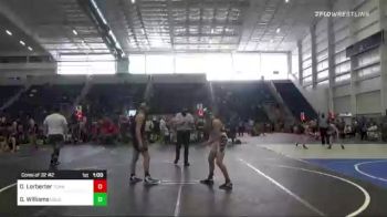 132 lbs Consi Of 32 #2 - Onelo Lorberter, Team Quest vs Gabe Williams, Gold Rush