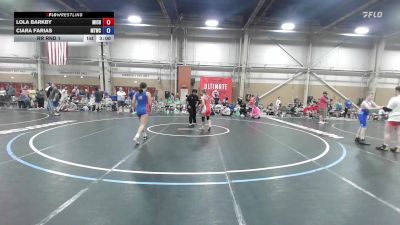 57 lbs Rr Rnd 1 - Lola Barkby, Michigan Wrestling Academy - GHSE vs Ciara Farias, Maine Trappers Blue - GHSE