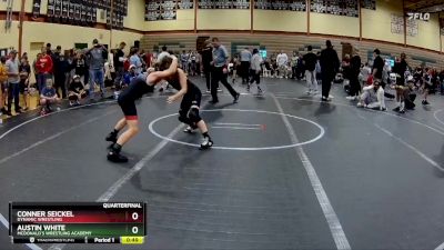 92 lbs Quarterfinal - Conner Seickel, Dynamic Wrestling vs Austin White, McDonald`s Wrestling Academy